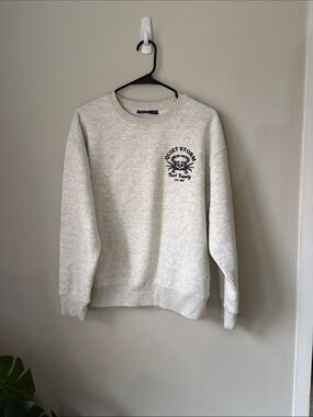 Quiet Storm Relaxed Crewneck Sweatshirt - Cream OCMD